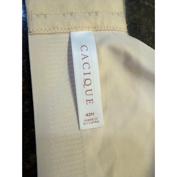 Cacique Lightly Lined Full Coverage Bra Natural 42H Like New - Picture 8 of 9